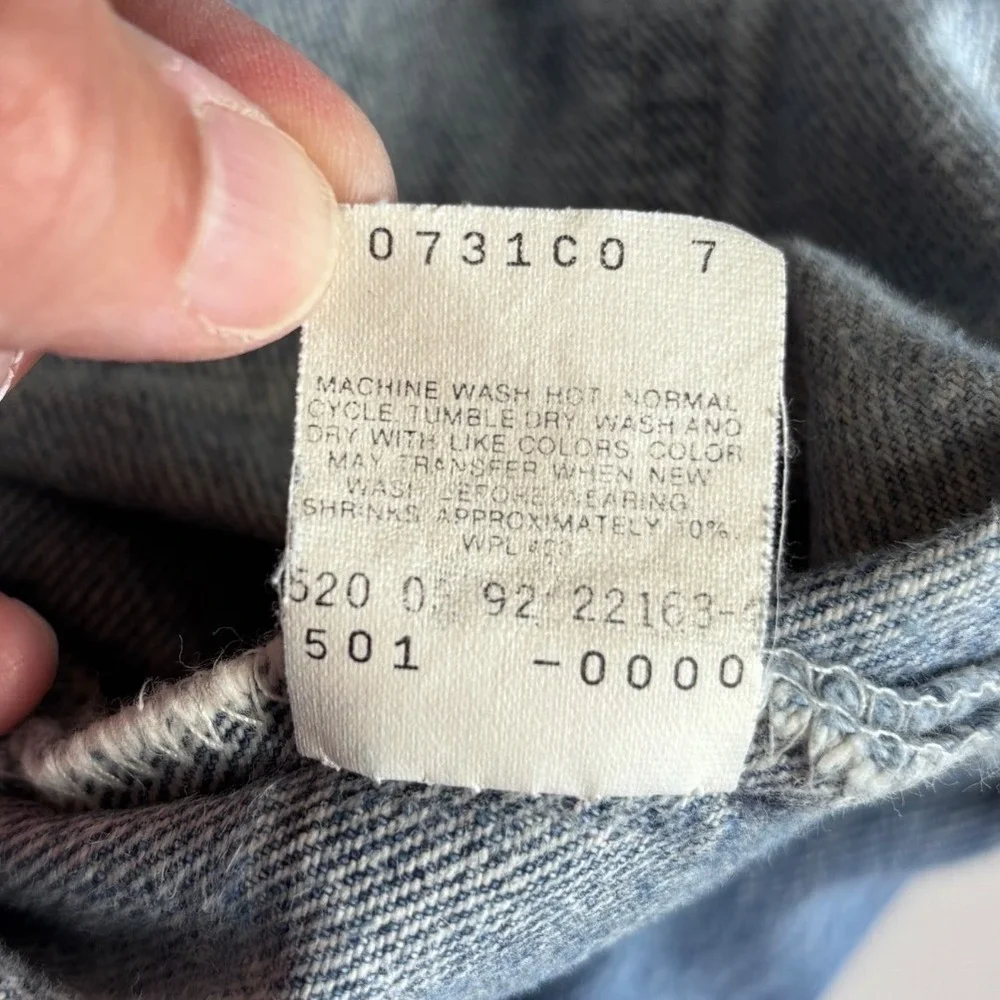 Vintage Levis 501xx Jeans Mens 36x32 (Fits 34x29) Denim Made in USA